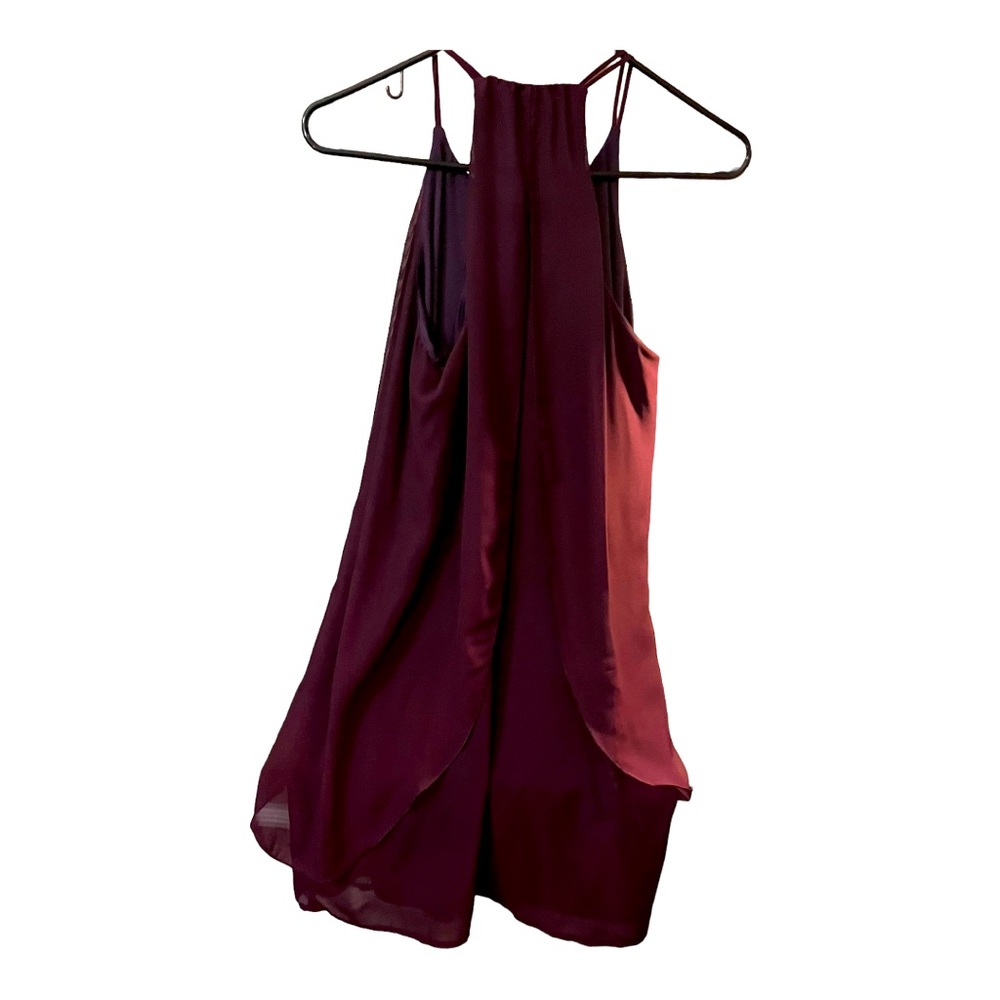 Beautiful Flowing Style Purple Dress